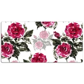 Podkładki na biurko - Mata ochronna z nadrukiem Malowane róże 120x60 cm, Dywanomat - miniaturka - grafika 1