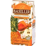 Kawa w kapsułkach i saszetkach - BASILUR BASILUR Herbata owocowa Fruit Infusions Caribbean Cocktail stożek 100 g WIKR-990062 - miniaturka - grafika 1