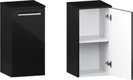 Szafki łazienkowe - Słupek Łazienkowy ATHOS 1D D P BLACK - miniaturka - grafika 1