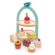 Zabawy w naśladowanie dorosłych - Drewniana patera z przekąskami, Mini Chef, Tender Leaf Toys - miniaturka - grafika 1