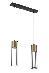 Fobia lampa wisząca 2-punktowa czarna/złota 33452 - Lampy sufitowe - miniaturka - grafika 1