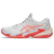 Trampki damskie - ASICS Court FF 3 Clay, Damskie trampki, White Sun Coral, 40 EU - miniaturka - grafika 1