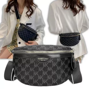 Saszetka Nerka Damska Torebka Listonoszka Na Ramię Torebka Crossbody Czarna - Nerki Saszetka Nerka Damska Torebka Listonoszka Na Ramię Torebka Crossbody Czarna - Nerki - miniaturka - grafika 1