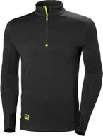 Koszulki sportowe męskie - Helly Hansen Koszulka termo Helly Hansen Lifa Half Zip Black - miniaturka - grafika 1