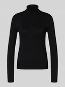 Swetry damskie - Golf o kroju slim fit z mieszanki wiskozy model ‘HAPPYSHINE’ - miniaturka - grafika 1