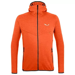 Kurtki męskie - Salewa Męska kurtka LIGHT MICRO PL M Fz Hdy Hooded pomarańczowa pomarańczowy 3xl 00-0000027837 - grafika 1