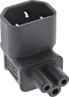 Kostki, złączki, wtyczki - InLine InLine® Power supply adapter IEC 60320 C14 / C5, up/down angled, 3-pin cold device cable / notebook - miniaturka - grafika 1