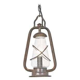 Elstead Lighting Lampa wisząca MINERS w stylu lampy górniczej - Lampy ogrodowe - miniaturka - grafika 1