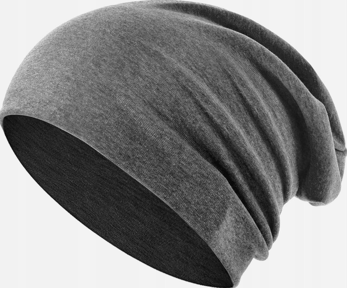 CZAPKA BEANIE LUZNA BAWELNIANA LEKKA MIEKKA ELASTYCZNA UNISEX ZIMOWA