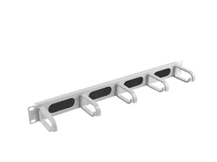 Lanberg Organizer kabli Typ B 19"" 1U szczotkowy szary (AK-1203-S) - Akcesoria do szaf serwerowych - miniaturka - grafika 7