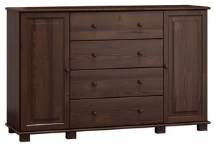Komoda drewniana sosnowa nr58 g42 orzech - Komody - miniaturka - grafika 1