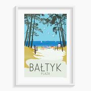 Plakaty - Plakat A. W. WIĘCKIEWICZ, Bałtyk Plaża A3 29,7x42 - miniaturka - grafika 1