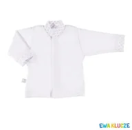 Kaftaniki dla niemowląt - KAFTAN NEWBORN BIAŁY Ewa Klucze - KAFTAN NEWBORN BIAŁY 046 - miniaturka - grafika 1
