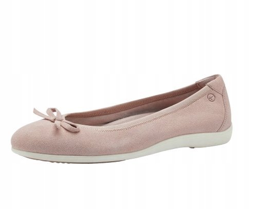TAMARIS DAMSKIE BALERINY SKÓRZANE RÓŻOWE 41 S6I