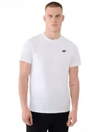 Koszulki męskie - Koszulka męska t-shirt 4F 4FWMM00TTSHM2256 biały - miniaturka - grafika 1