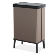 Kosze na śmieci - Kosz na śmieci wysoki VERTO 54L perłowy różowy - Curver - miniaturka - grafika 1