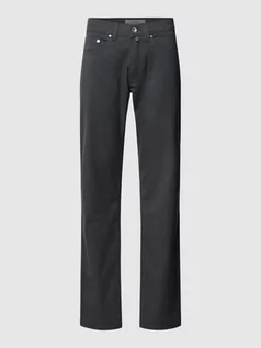 Spodnie męskie - Chinosy o kroju tapered fit z 5 kieszeniami model ‘Lyon’ - grafika 1