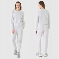 Spodnie damskie - Spodnie Damskie 4F Joggery Dresowe Dresy Modne Szare 4FWMM00TTROF1138 M - miniaturka - grafika 1