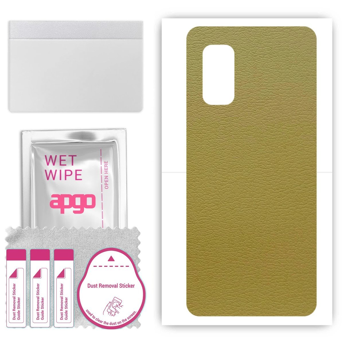 Folia naklejka skórka strukturalna na TYŁ do vivo V17 - Skóra Oliwkowa - apgo SKINS