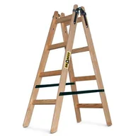 Drabiny - DRABEST Drabina drewniana malarska 2x4 stopniowa 150 kg - miniaturka - grafika 1