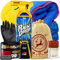 Kosmetyki samochodowe - SOFT99 ZESTAW NA PREZENT WOSK DARK & BLACK + POWŁOKA BAZOOKA + PERFUMY 50ML - miniaturka - grafika 1
