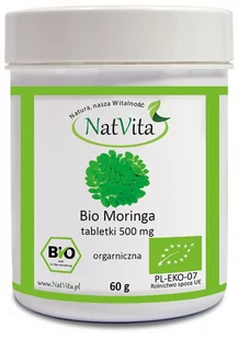 NATVITA BIO MORINGA tabletki 500 mg 120 sztuk Wysyłka kurierem tylko 10,99 zł - Zioła - miniaturka - grafika 1