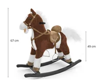 Zabawki na biegunach - Koń Mustang ciemny brąz - miniaturka - grafika 1