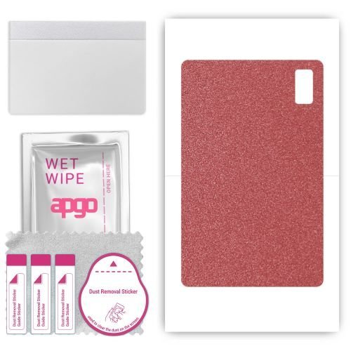 folia naklejka skórka strukturalna na TYŁ do HTC A101 - Różowy Pastel Matowy Chropowaty Baranek - apgo SKINS