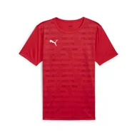 Koszulki sportowe męskie - Męska koszulka z grafiką individualRISE PUMA Red - miniaturka - grafika 1