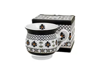 Kubki - Kubek do kawy i herbaty porcelanowy DUO retro INDIGO 4, 530 ml - miniaturka - grafika 1