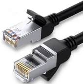 Kable USB - UGREEN Kabel sieciowy z metalowymi wtyczkami, Ethernet RJ45, Cat.6, UTP, 0,5m (czarny) - miniaturka - grafika 1
