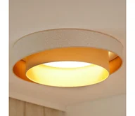 Lampy sufitowe - Brilagi - Ściemnialne oświetlenie LED VEGAS SHINE LED/24W/230V kremowe/beżowe + pilot - miniaturka - grafika 1