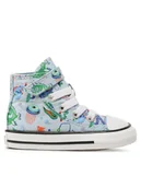 Buty dla chłopców - Converse Trampki Chuck Taylor All Star 1V A03594C Niebieski - miniaturka - grafika 1