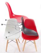 Krzesełka i taborety dla dzieci - D2.Design Krzesełko JuniorP016 białe, chrom. nogi 5330 - miniaturka - grafika 1