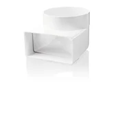 Łączniki, trójniki, kształtki - Kolanko łącznikowe z łącznikiem wewnętrznym 100 mm biały - miniaturka - grafika 1