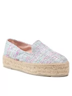 Espadryle damskie - Manebi Espadryle Slippers D T 1.6 D0 Srebrny - miniaturka - grafika 1