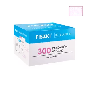 FISZKI in blanco - różowe kartoniki w kropki - 300 szt. - Pozostałe języki obce - miniaturka - grafika 1