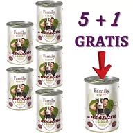 Mokra karma dla psów - FAMILY FIRST - Mokra karma DZICZYZNA Z BATATAMI puszka 400g ZESTAW 5+1 GRATIS - miniaturka - grafika 1