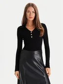 Swetry damskie - Morgan Sweter 252-MBANOU Beżowy Slim Fit - miniaturka - grafika 1