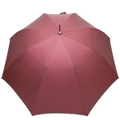 Parasole - Parasol damski Automat metalik bordo Wiatroodporny - miniaturka - grafika 1