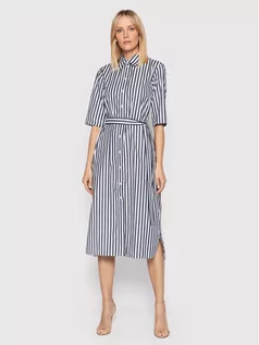 Sukienki - Max Mara Weekend Sukienka koszulowa Dialogo 32210226 Granatowy Regular Fit - grafika 1