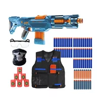 Zabawki militarne - Zestaw Nerf Elite 2.0 Echo CS-10 4w1 E9533 + okulary + bandana + kamizelka + cele + 50 strzałek - miniaturka - grafika 1