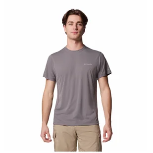 Męska koszulka Columbia Zero Rules™ Light Short sleeve Crew Rozmiar: M / Kolor: szary - Koszulki sportowe męskie - miniaturka - grafika 1