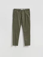 Spodnie męskie - Reserved - Spodnie chino slim - jasny zielony - miniaturka - grafika 1