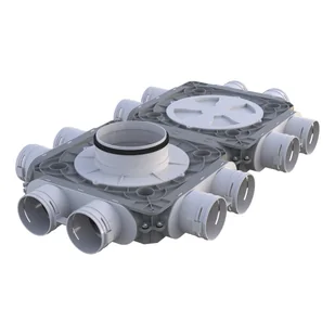Skrzynka rozdzielcza do rekuperacji podwójny 12x75/160mm FlexiVent VENTS 5907660877872 - Rekuperatory i centrale - miniaturka - grafika 1