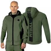 Odzież taktyczna i umundurowanie - Bluza rozpinana z kapturem Pit Bull 300 Interlock Hermes '24 - Oliwkowa XL - miniaturka - grafika 1