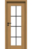 Drzwi wewnętrzne - Pol-Skone Dzwi Wewnętrzne Z Szybą Samos V1S8 Laminowane Dąb Polski - miniaturka - grafika 1