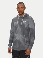 Bluzy męskie - Under Armour Bluza Rival Terry Printed 1390138 Szary Relaxed Fit - miniaturka - grafika 1