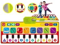 Zabawki interaktywne dla dzieci - MUZYCZNA Interaktywna Mata PIANINO Nagrywa DŹWIĘK DO ZABAWY TAŃCZENIA - miniaturka - grafika 1