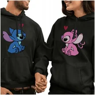 Bluzy damskie - Bluzy Dla Par Bluza Stich Prezent Na Walentynki Dla Zakochanych L Y4 - miniaturka - grafika 1